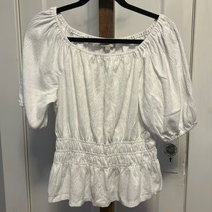 Loft White Blouse